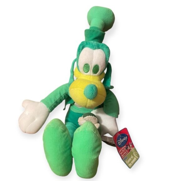 Disney Goofy Lime Green Sega Plush 16” Stuffed Animal Toy - Picture 1 of 8